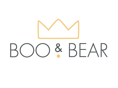 Boo & Bear logo exploration bear childrens brand crown logo 2d logo design branding logodesign logotype
