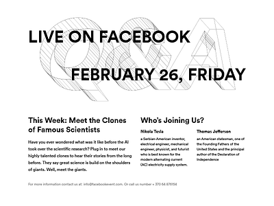 Experiment: Invitation clones design invitation parody poster science