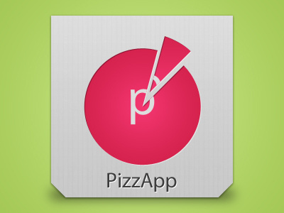 PizzApp carboard logo pizza pizza cardboard pizzapp