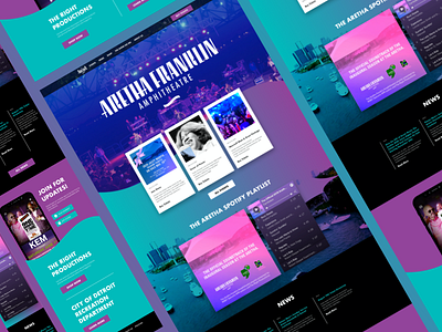 Aretha Franklin Amphitheater website redesign