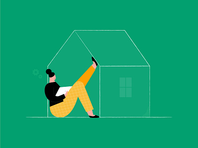 Working from home design dribbble illustration illustration art ui vector vector illustration vectornator wfh working from home