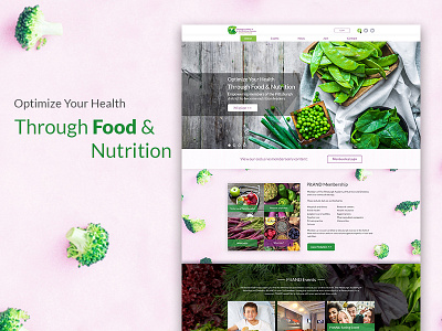 PitAND Homepage food green interface ui web web design website