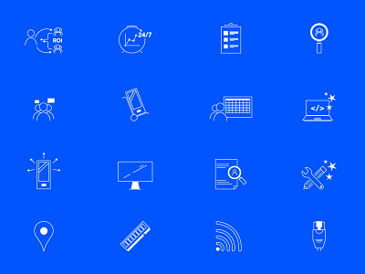 icons clean elegant icon keyline linear simple technical web icons