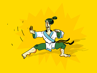 Master character illustration mascot