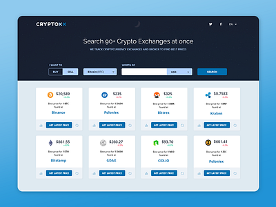 Cryptocurrency price search bitcoin coin cryptocurrency design finance money search search engine ui ux