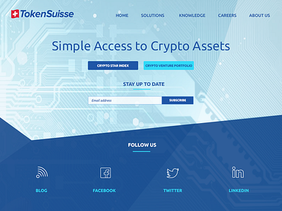 TokenSuisse - Cryptocurrency Asset Management asset management bitcoin chart crypto cryptocurrency design finance index fund landing page ui ux