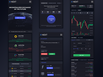 Mobile User Interface for the Next DEX Crypto Exchange bitcoin bitcoin exchange bitcoin trading chart crypt owallet crypto exchange crypto trading cryptocurrency cryptocurrency dashboard cryptocurrency exchange cryptocurrency trading cryptocurrency wallet dashboard finance mobile mobile trading trading trading dashboard uidesign uxdesign