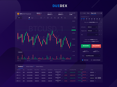 DueDEX - Crypto Derivatives Exchange bitcoin crypto exchange crypto trading cryptocurrency cryptocurrency exchange cryptocurrency trading derivatives derivatives trading finance futures perpetual contracts trading ux uxdesign
