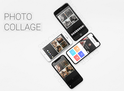 photo collage app design ui ux