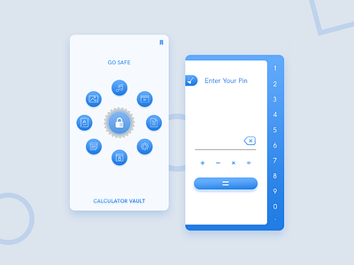 Calculator Vault app app design design ui