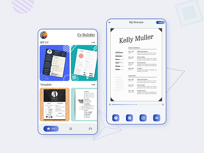 Build CV app app design design ui