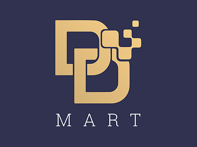 DD Mart branding illustration logo typography