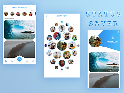 Status Saver app design