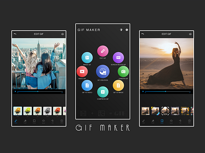 GIF Maker app design ui