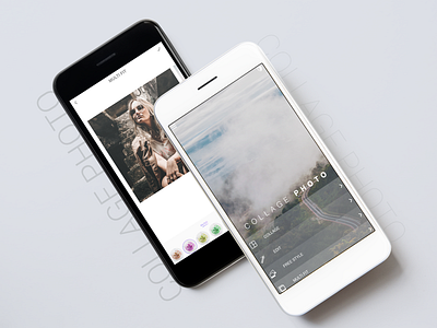 Collage Photo Maker app design collage maker editor ui