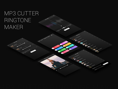 MP3 CUTTER RINGTONE MAKER app design mp3 ringtone