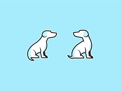 More Little Doggos blue boarding brand daycare dog grooming icon identity logo logomark symbol