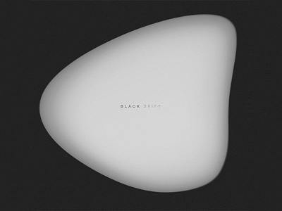 Black Drift album art black bw minimal playlist spotify white