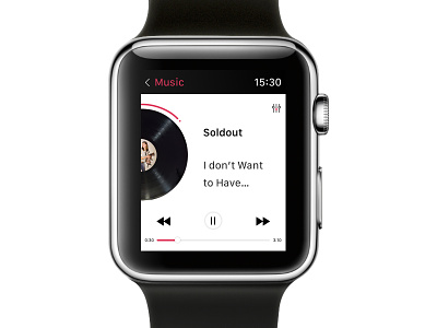 009 Music Player ui Daily 009 apple applewatch daily daily challange dailyui design music player ui uidaily ux webdesign