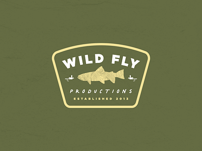 Wild Fly Productions Spring Merch Badge fishing graphic design merch merchandise outdoor youtube