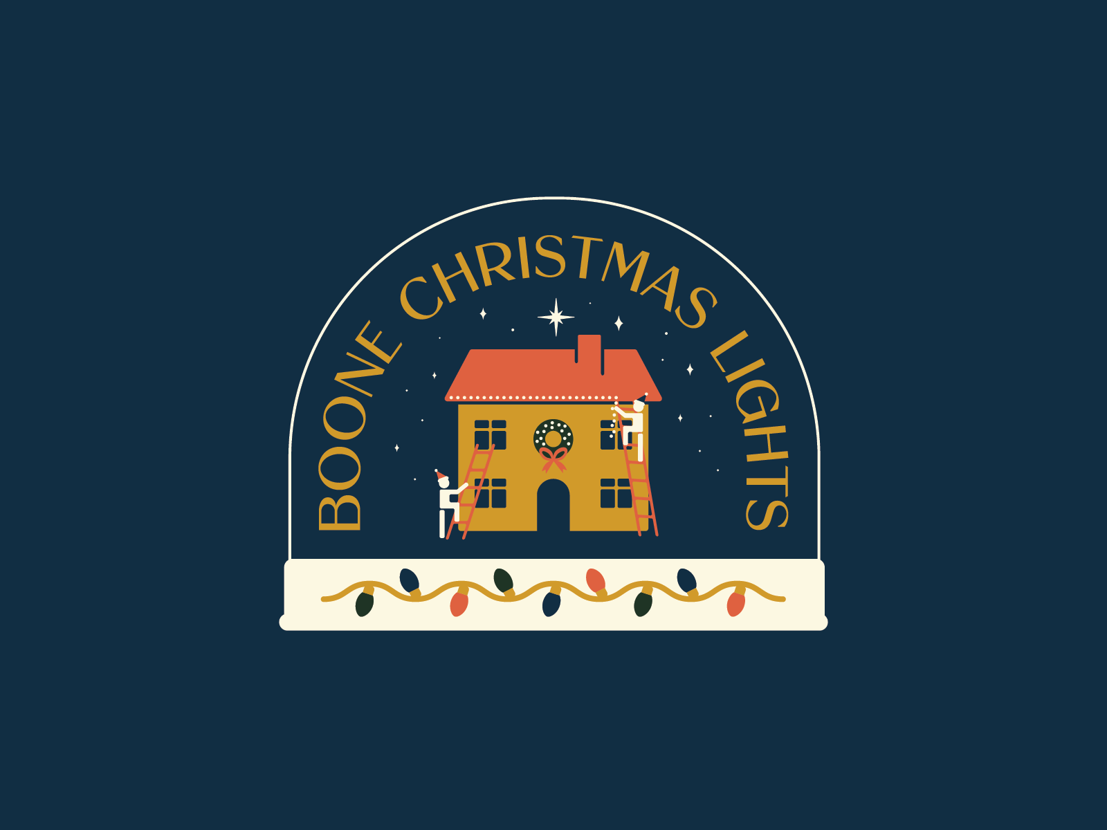 Boone Christmas Lights by Chelsea Burkett on Dribbble