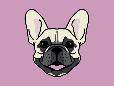 Babe, the Frenchie. by Chelsea Burkett on Dribbble