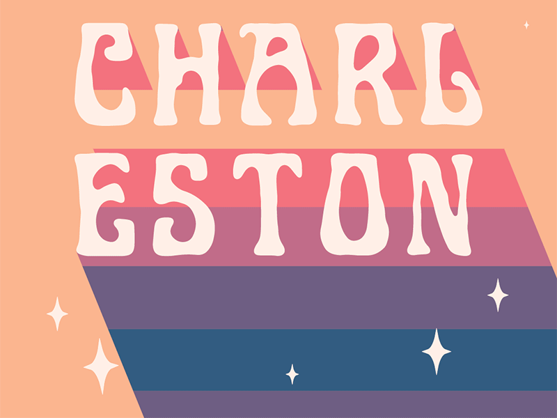 Charleston animated gif charleston charlestonsc chucktwon design dreamy gif inspiration lowcountry peach peaches peachy pink south carolina sparkles stars