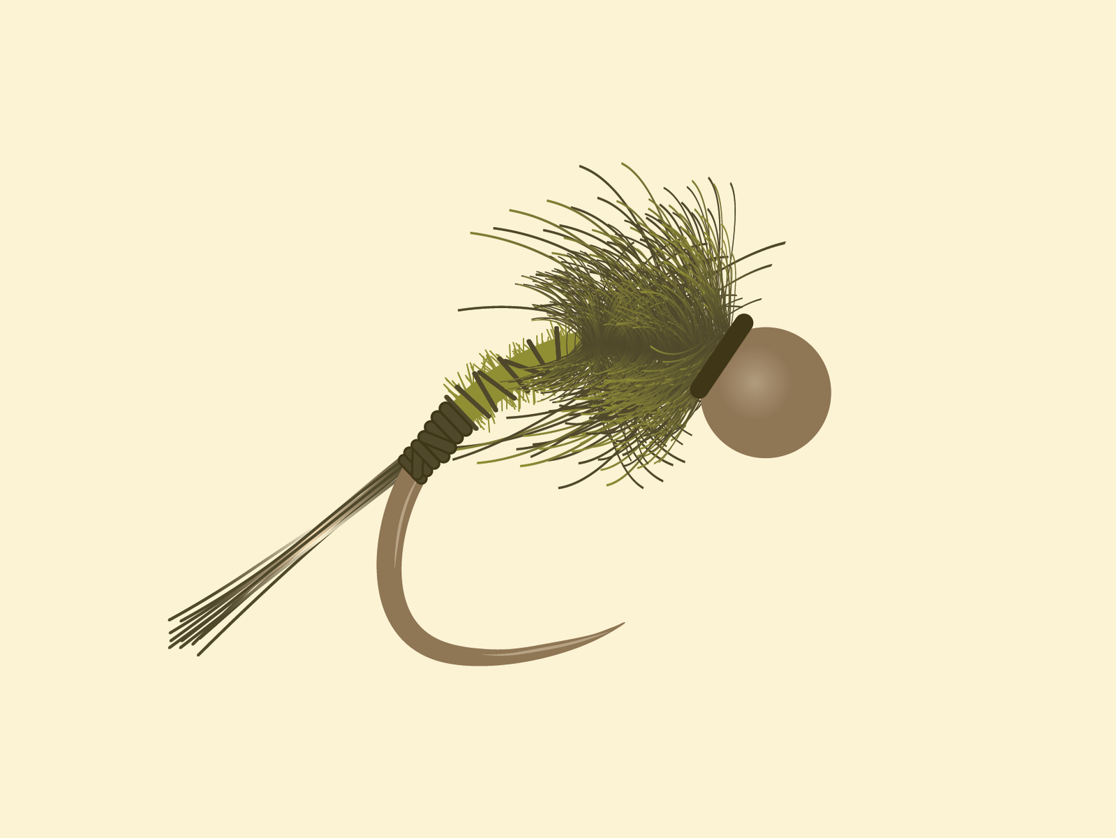 Fly Fishing Nymph. by Chelsea Burkett on Dribbble