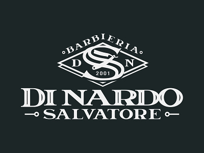 Barbieria Di Nardo Salvatore beard black heritage letter logo logo design logotype logotypes monocolor old school shave vintage