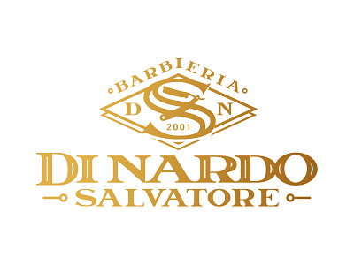 Barbieria Di Nardo Salvatore beard black heritage letter logo logodesign logotype logotypes monocolor old school shave vintage