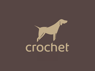 Crochet Store brand dog icon logo