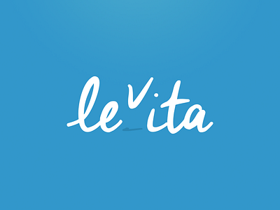 Levita air brand fly icon levita logo