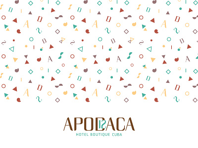 Apodaca Hotel Boutique Cuba brand identity branding corporate hotel logo pattern texture