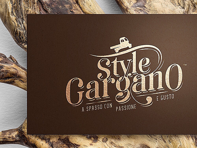 Style Gargano gargano italy lettering logo logotype san serif vintage