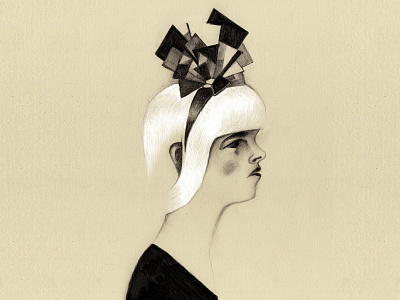 A girl with a bow