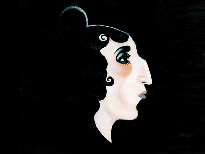 Rossy de palma art beautiful dramatic illustration portrait