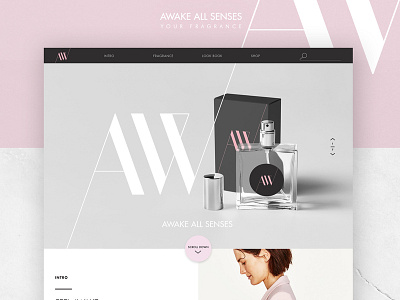 Awake Perfume art beauty design graphic design logo ui ux