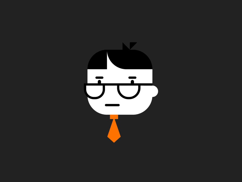 otelo Avatar: Nerd after effects animation deepblue design flat germany hamburg illustration man orange otelo vodafone