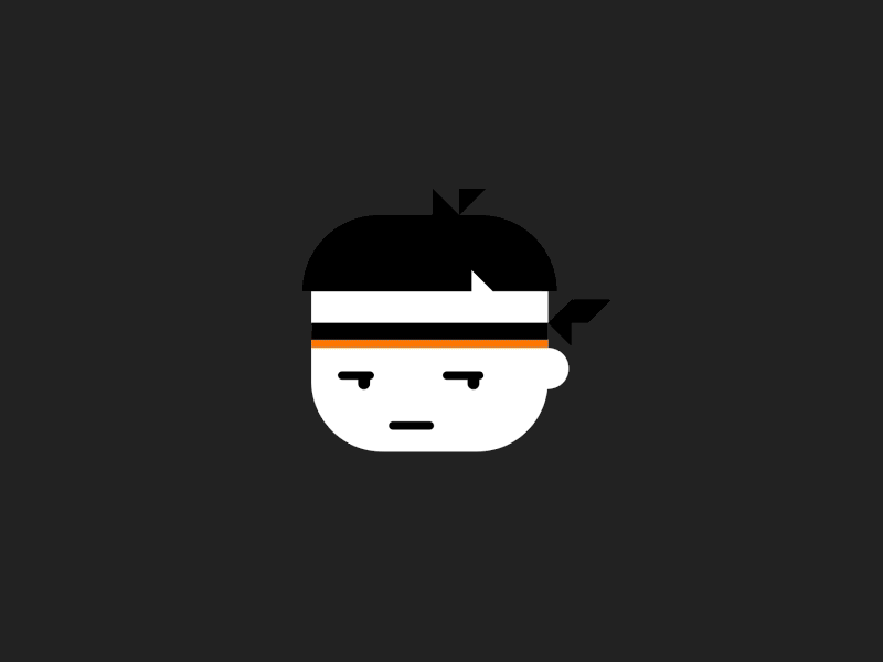 otelo Avatar: Ninja after effects animation deepblue design flat germany hamburg illustration ninja orange otelo vodafone