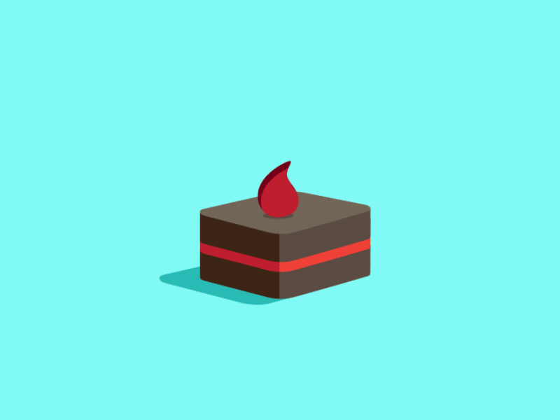 Just for fun: Cakes after effects animation cake deepblue design flat germany hamburg illustration kreatives haus sweets