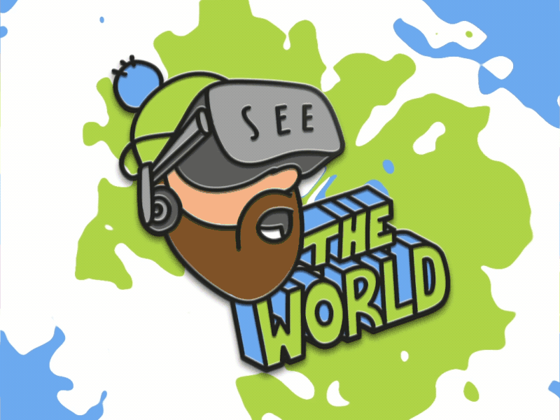 deepblue Pin: See the world after effects animation deepblue design flat germany hamburg illustration kreatives haus pin world