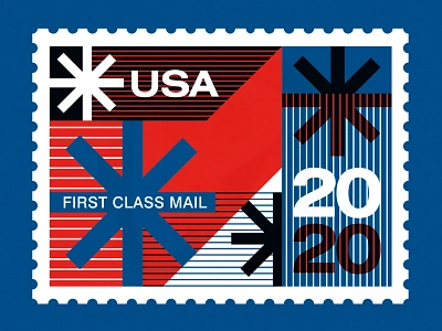 Save the USPS - "Neither Snow..." color illustration mail post office poster snow stamp stamps swiss design typography usps