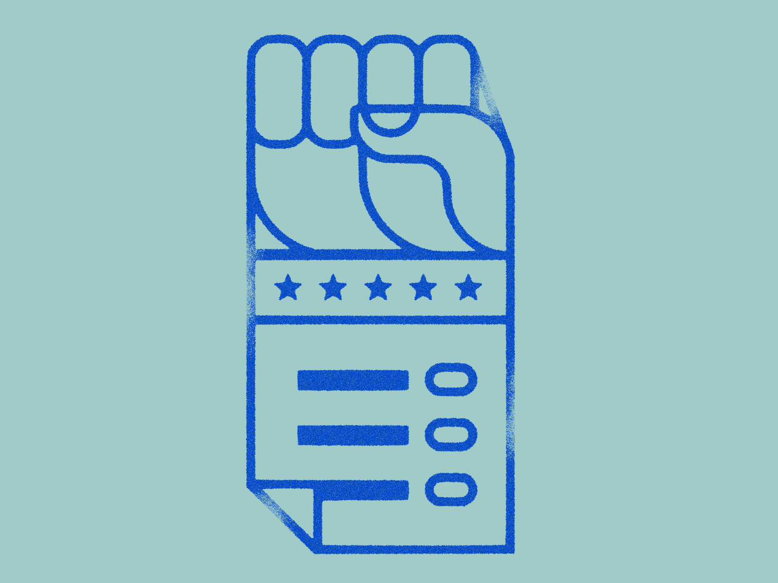 Your Vote is Power fist hand icon iconography illustration power texture vote voting