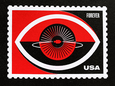 Space Stamps Riso Print branding eye illustration nasa riso space texture vector