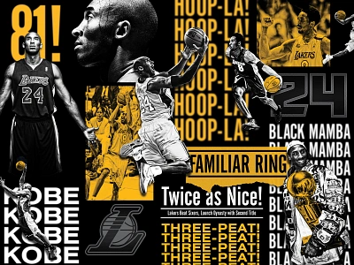 Kobe Bryant Hall of Fame Exhibit basketball branding collage exhibit kobe kobe bryant lakers nba