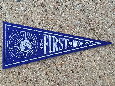 Space Mini Pennant astronaut cashmeoutside felt howbadah moon pennant space vintage