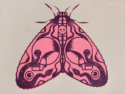 Death Moth Screen Print