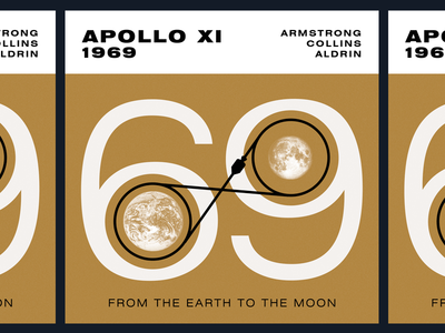 July 20, 1969 - Apollo XI apollo11 astronaut badge illustration moon nasa space