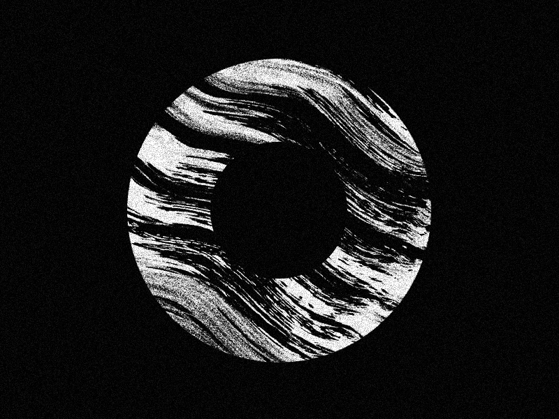 "O" is for Orbit gif lettering texture custom type type typography