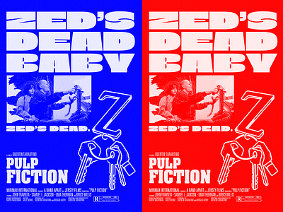 Zed's Dead Baby, Zed's Dead. bruce willis illustration lettering movie movie poser typography